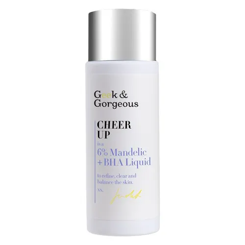 Geek and Gorgeous Cheer Up, Tonik kwasowy do twarzy 6% kwas migdałowy + BHA