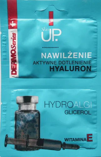 Skin UP Dermo Series, Maska do twarzy `Nawilżenie, aktywne dotlenienie, hyaluron`