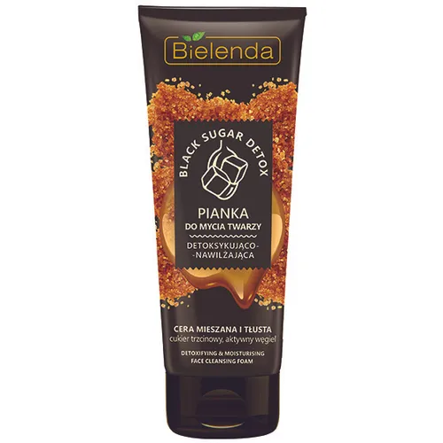 Bielenda Black Sugar Detox, Detoksykująco – nawilżająca pianka do mycia twarzy