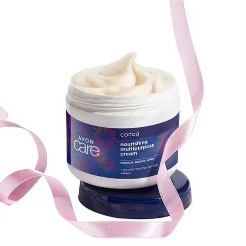 Avon Care, Cocoa Butter, Conditioning Moisturizer for Face, Hand & Body [Care, Nourishing with Cocoa Butter, Rich Cream for Face, Hand & Body] (Regenerująco - odżywczy krem do twarzy, rąk i ciała  z masłem kakaowym) - 2