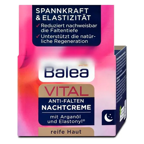 Balea Vital, Nachtcreme Anti-Falten 40+ (Krem przeciwzmarszczkowy na noc 40+) - 1