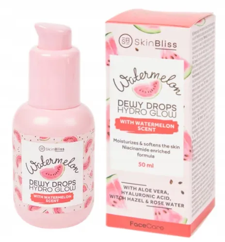 Action Skin Bliss, Watermeloon, Dewy Drops Hydro Glow (Serum nawilżające z ekstraktem z arbuza)