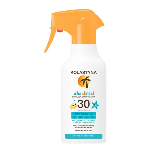 Kolastyna Emulsja do opalania dla dzieci w sprayu SPF30 (nowa wersja)