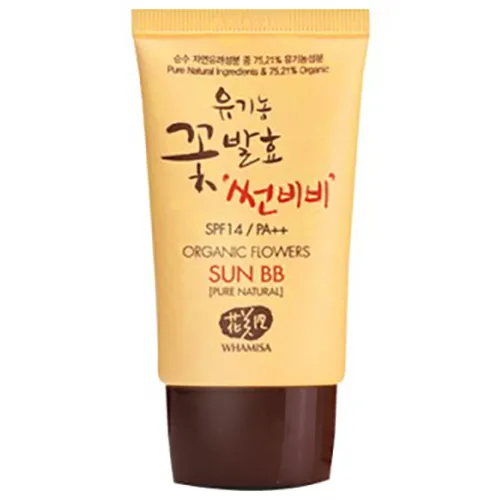 Whamisa Organic Flowers, Sun BB SPF 14 (Krem BB z naturalnym filtrem przeciwsłonecznym)