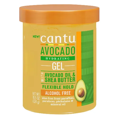 Cantu Avocado Hydrating Gel (Emolientowy żel stylizujący do włosów z olejem z awokado) - 1