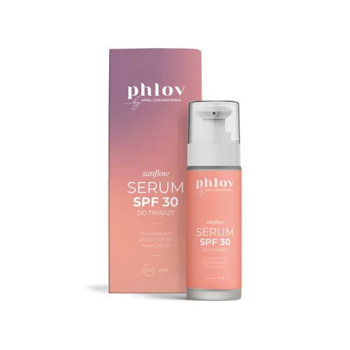Phlov by Anna Lewandowska Sunflow Serum do twarzy SPF 30 `Ochrona SPF, odmłodzenie, nawilżenie`
