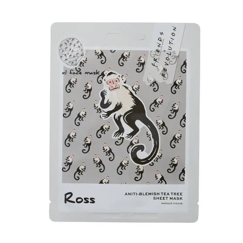 Revolution Beauty (Makeup Revolution) Makeup Revolution x Friends, Ross Anti-blemish Tea Tree Sheet Mask (Maska w płachcie z olejkiem z drzewa herbacianego)