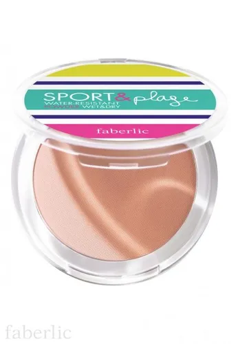 Faberlic Sport & Plage, Water-Resistant Powder Wet & Dry (Wodoodporny puder do twarzy)