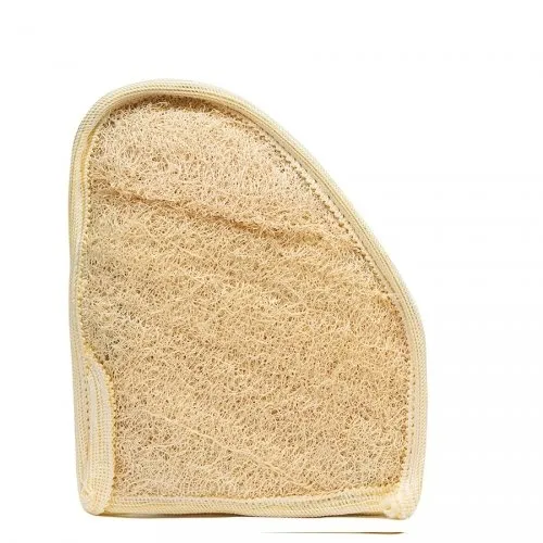 l'Orient Rękawica do mycia i masażu z gąbką loofah i bawełną - 1