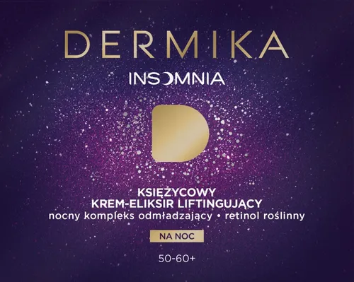 Dermika Insomnia, Księżycowy krem-eliksir liftingujący 50-60+ - 2