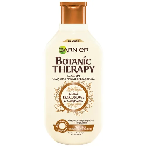 Garnier Botanic Therapy, Mleko kokosowe i makadamia, Szampon do włosów nadający miękkość