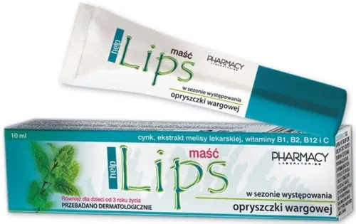 Pharmacy Laboratories Help Lips, Maść na opryszczkę.