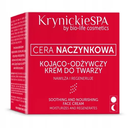 Krynickie Spa Cera Naczynkowa, Krem kojąco - odżywczy do twarzy na dzień i na noc
