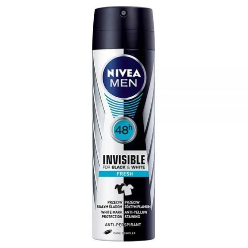 Nivea Men, Invisible Fresh Black & White, Antyperspirant w sprayu