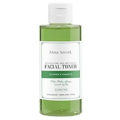 Alma Secret Revitalizing and Anti-Aging Facial Toner Cucumber & Hamamelis (Rewitalizujący i przeciwstarzeniowy tonik do twarzy `Ogórek i oczar wirginijski`)