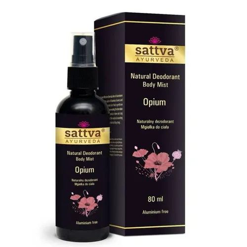 Sattva Ayurveda Opium, Natural Deodorant Body Mist (Naturalny dezodorant i mgiełka do ciała)