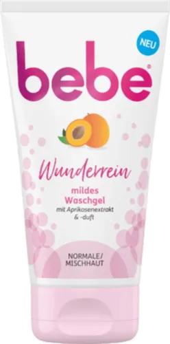 Bebe (Young Care) Wunderrein Mildest Waschgel mit Aprikosenextrakt (Żel myjący z ekstraktem z moreli)