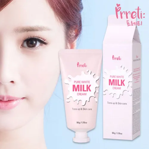 Prreti Tone up & Skin Care, Pure White Milk Cream (Krem rozjaśniający) - 2