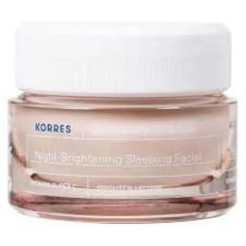 Korres Apothecary Wild Rose Night- Brightening Sleeping Facial (Rozjaśniający krem na noc z olejkiem z dzikiej róży)