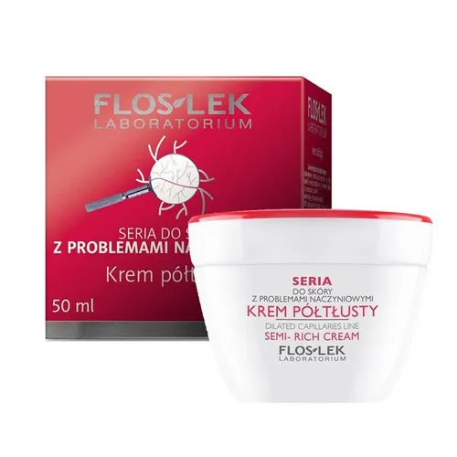 Floslek Pielęgnacja Cery Naczynkowej, Krem półtłusty