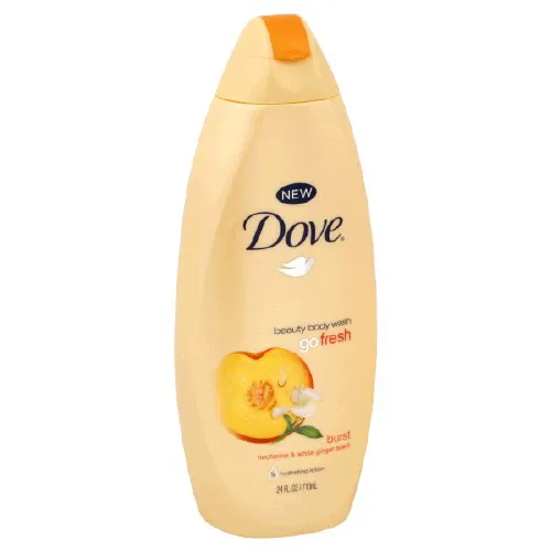 Dove Go Fresh Burst, Żel pod prysznic o zapachu nektarynki i białego imbiru