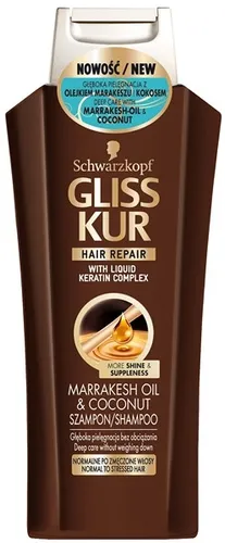 Schwarzkopf Gliss Marrakesh Oil & Coconut, Szampon do włosów normalnych i uszkodzonych