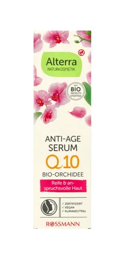 Alterra Anti-Age Serum Q10, Bio-Orchidee (Serum przeciwzmarszczkowe `Orchidea`, (nowa wersja))