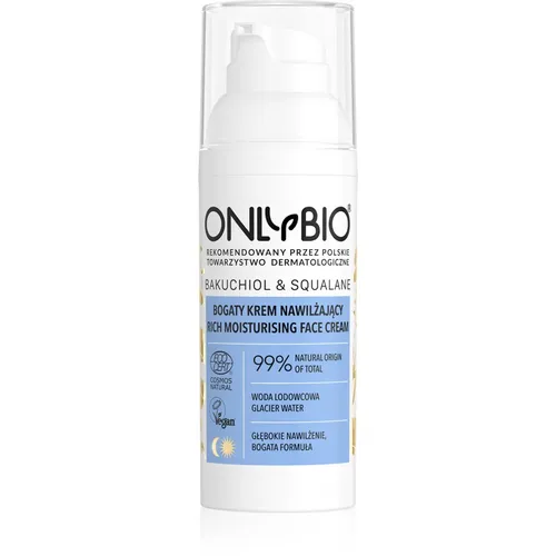 OnlyBio Bakuchiol & Skwalan, Bogaty krem nawilżający