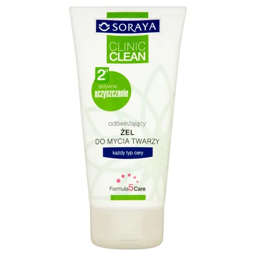 Soraya Clinic Clean, Odświeżający żel do mycia twarzy