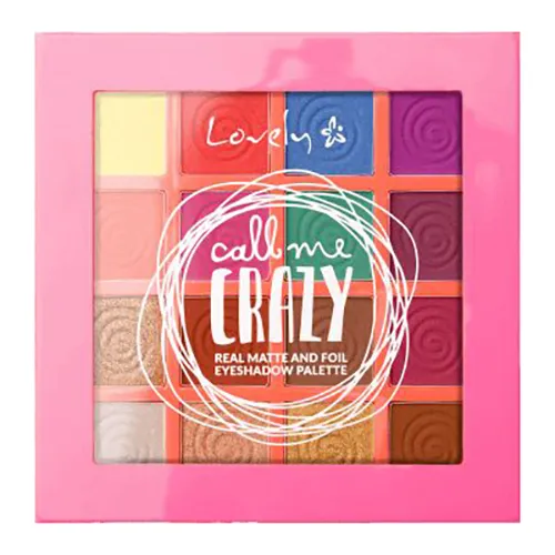 Lovely Call Me Crazy Real Matte & Foil Eyeshadow Palette (Paleta 16 cieni do powiek o matowym bądź foliowym wykończeniu) - 1