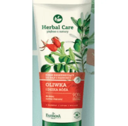 Herbal Care Krem regenerujący do rąk i paznokci `Oliwka i dzika róża`