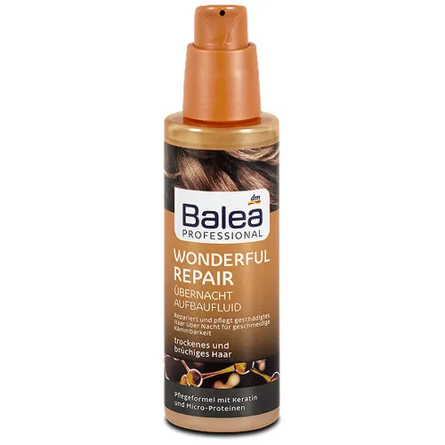 Balea Professional, Overnight Aufbaufluid Wonderful Repair (Profesionalny fluid odbudowujący na noc)