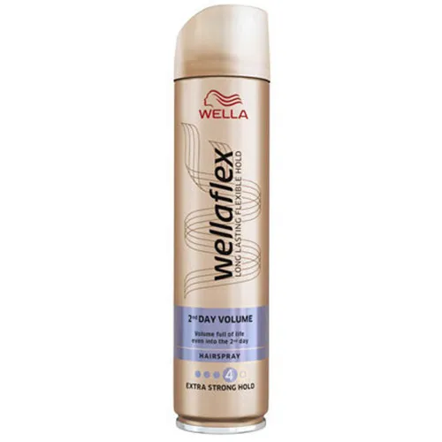 Wella Wellaflex, 2nd Day Volume, Extra Strong Hairspray (Lakier bardzo mocno utrwalający) - 2