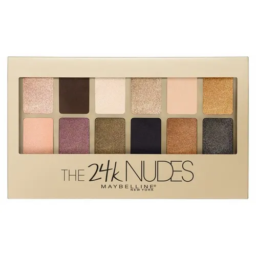 Maybelline New York The 24 K Nudes, Eyeshadow Palette (Paleta 12 cieni od powiek)