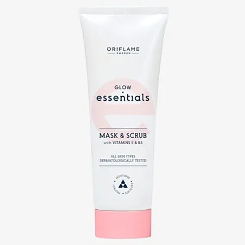 Oriflame Glow Essentials, Mask & Scrub with Vitamins E & B3 (Maska i peeling)