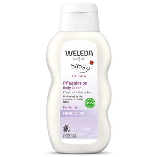 Weleda Baby, Weisse Malve Pflegelotion (Emulsja do ciała z białą malwą)