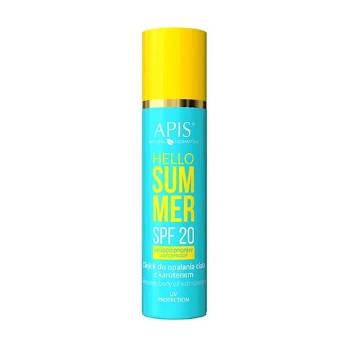 Apis Hello Summer, Olejek do opalania ciała z karotenem SPF 20