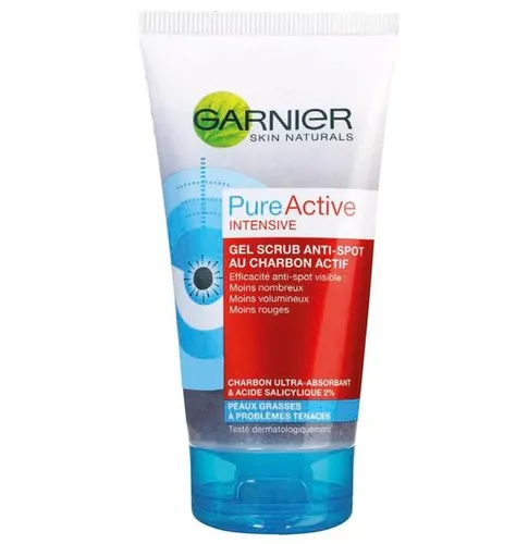 Garnier Czysta Skóra Active [Pure Active], Żel peelingujący z absorbującym węglem - 1