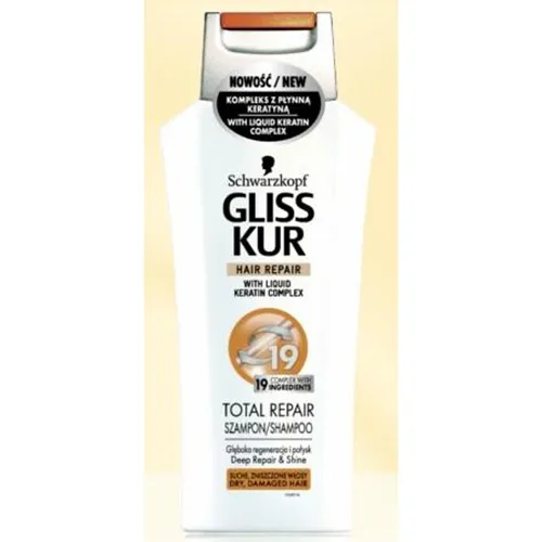 Schwarzkopf Gliss Total Repair, Szampon do włosów suchych i zniszczonych (nowa wersja)