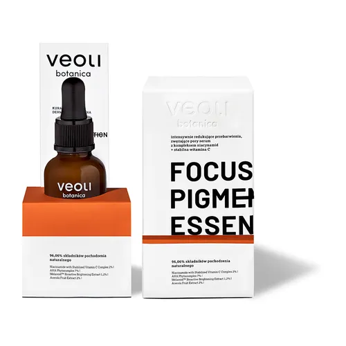 Veoli Botanica Focus Pigmentation Essence (Intensywnie redukujące przebarwienia oraz zwężające pory serum z kompleksem niacynamid + stabilna witamina C) - 2