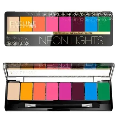 Eveline Cosmetics Neon Lights Eyeshadow Palette (Paleta 8 cieni do powiek)