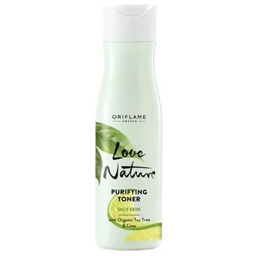 Oriflame Love Nature, Purifying Toner with Organic Tea Tree & Lime (Oczyszczający tonik z organicznym drzewem herbacianym i limonką)