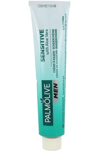 Palmolive Men, Sensitive Shave Cream with Aloe Vera (Krem do golenia dla mężczyzn z aloesem do skóry wrażliwej) - 1