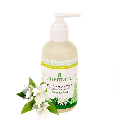 Orientana Żel do mycia twarzy z drobinkami ryżu `Aloes i jaśmin` - 4