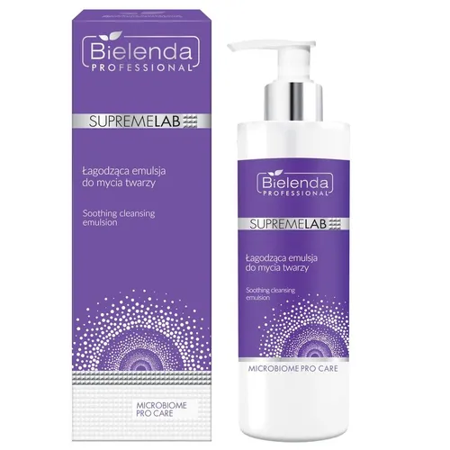 Bielenda Professional SUPREMELAB Microbiome Pro Care, Łagodząca emulsja do mycia twarzy