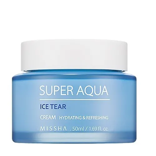 Missha Super Aqua Ice Tear, Hydrating & Refreshing Cream (Krem na bazie wody z lodowca)