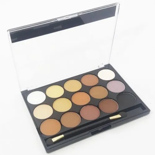 Miss Rose Paleta 15 matowych  cieni do powiek