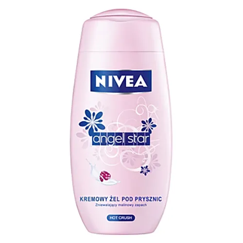 Nivea Angel Star, Hot Crush, Shower Cream (Kremowy żel pod prysznic o zapachu malin)