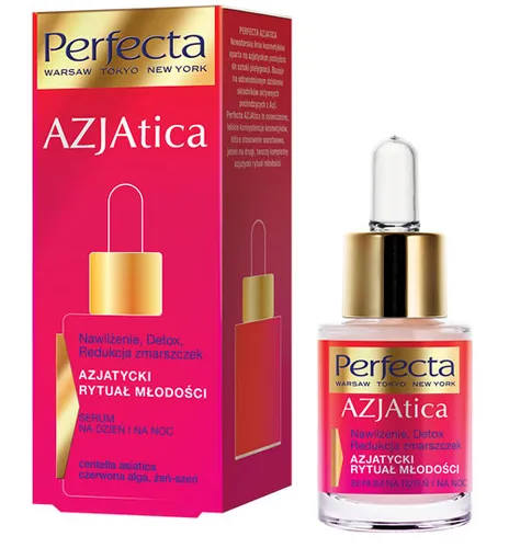 Perfecta AZJAtica, Serum na dzień i na noc `Nawilżenie, detox, redukcja zmarszczek`
