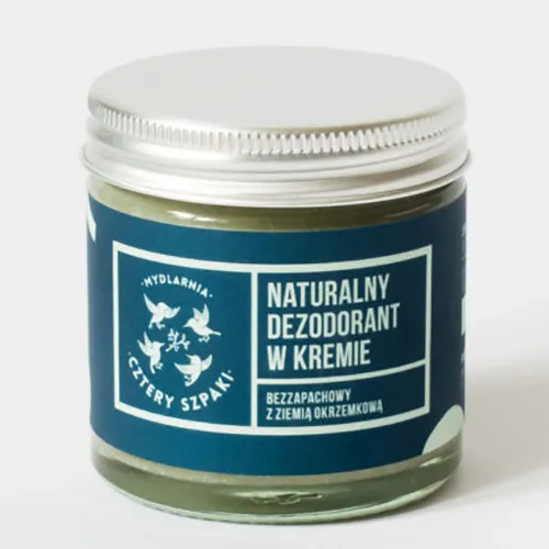 Mydlarnia Cztery Szpaki Naturalny dezodorant w kremie bezzapachowy